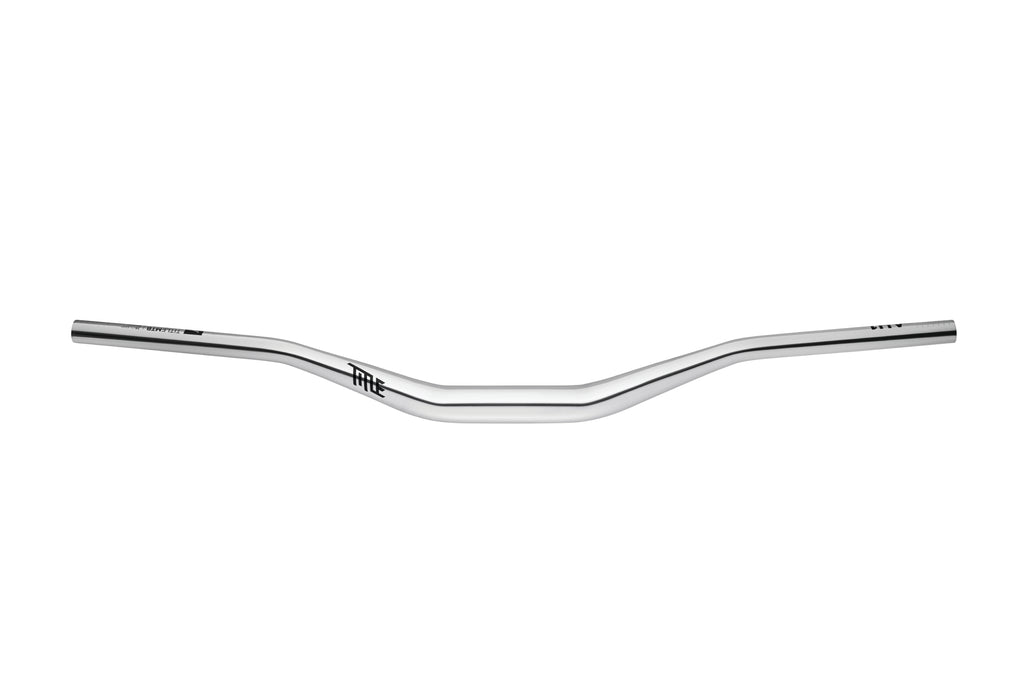 Title AH1 35 x 50mm rise Chrome aluminium handlebar