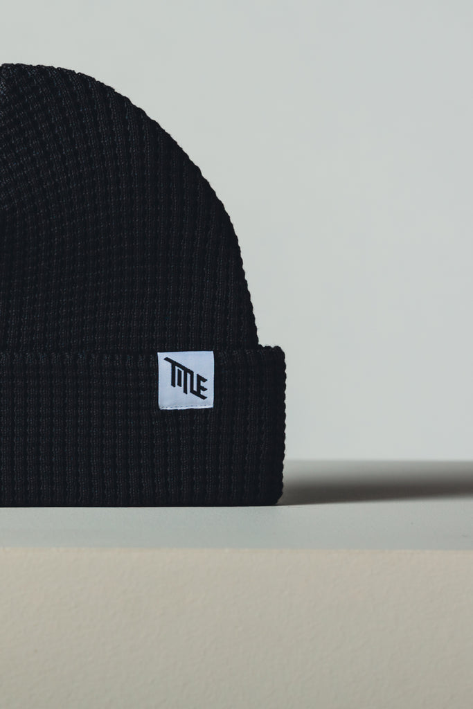 Title MTB The Waffle Beanie made from 100% rPET recycled materials mountain bike lifestyle toque