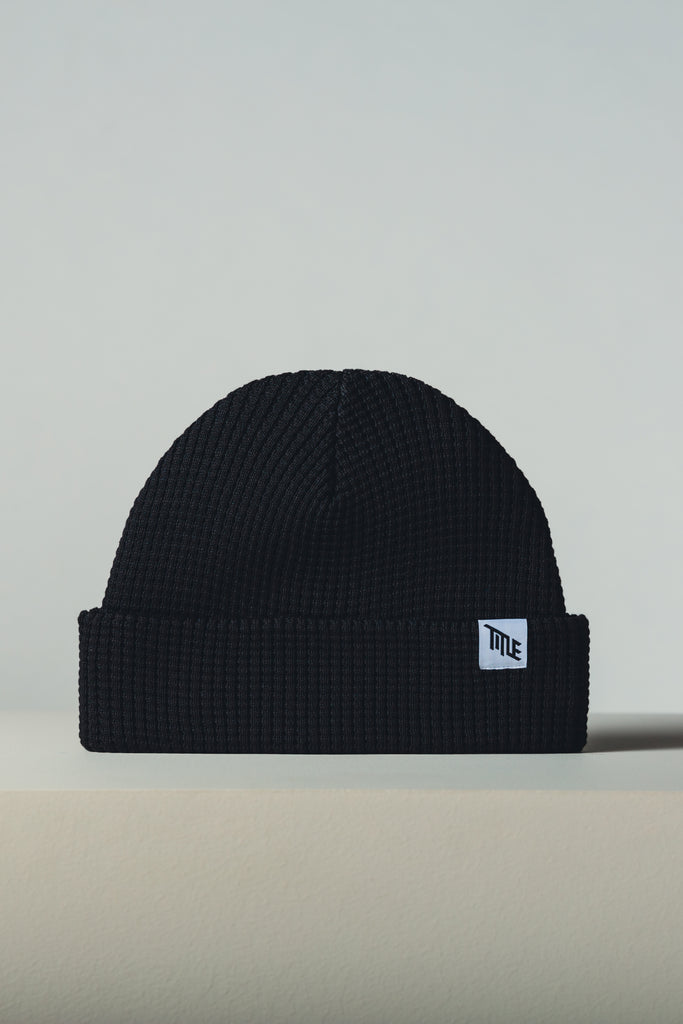 Title MTB The Waffle Beanie made from 100% rPET recycled materials mountain bike lifestyle toque