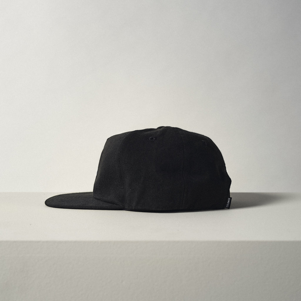 Unstructured Hat - Black side view Title MTB 