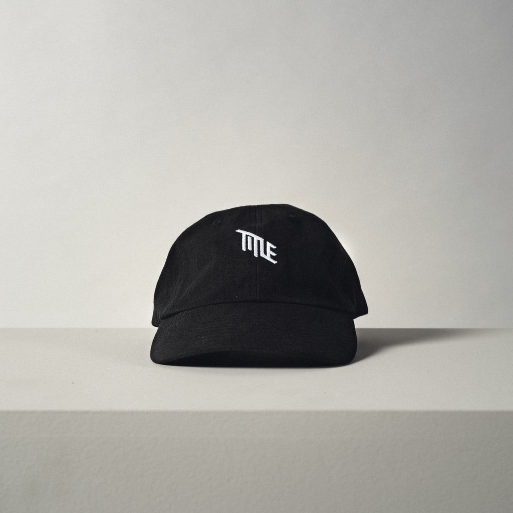 Title MTB Dad Hat - Black baseball style hat with white Title Logo