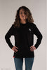 Black Title MTB Long Sleeve Shirt shown on female model 
