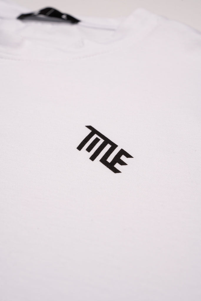 Title MTB Essential midweight tee mountain bike lifestyle t-shirt white